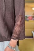 Made in Italy Cotton Blend Knit Top Chocolate /9 =